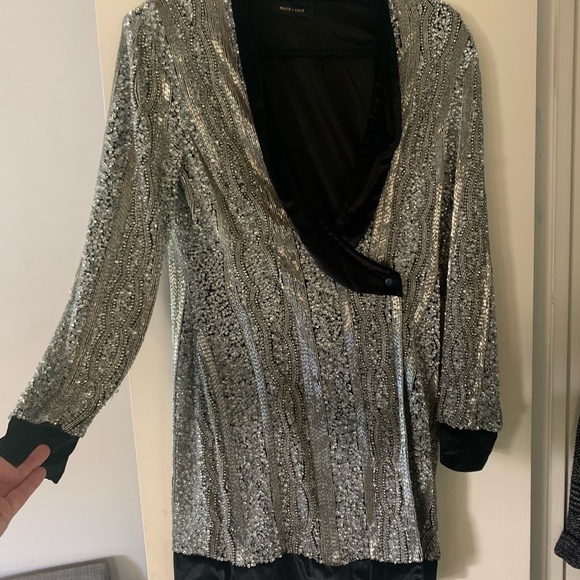 Peace & Love beaded minidress. Size UK 16. Work only once! - Picture 1 of 3